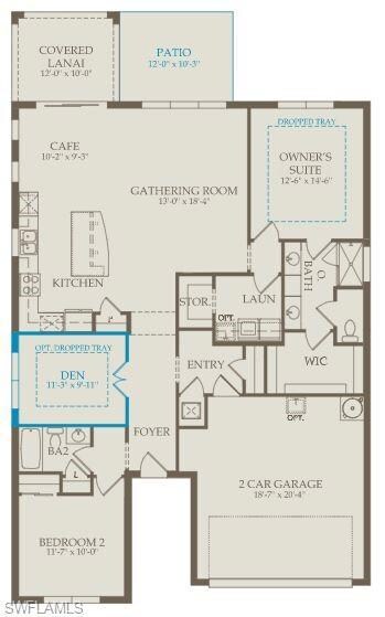 Floorplan with structural options