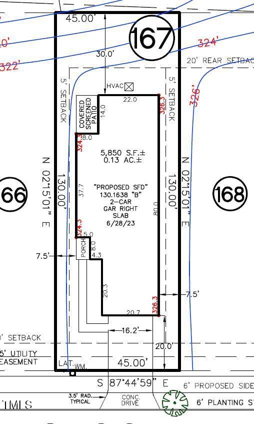 167 plot plan
