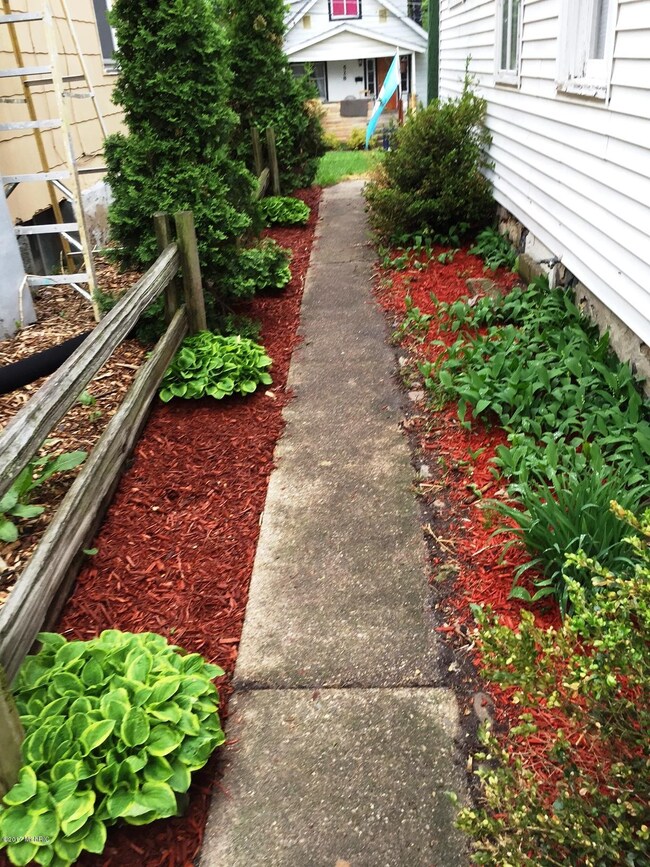 Side walkway summer
