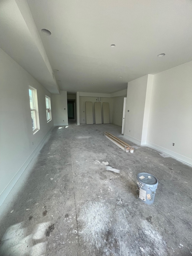 View from living room to kitchen/dining area