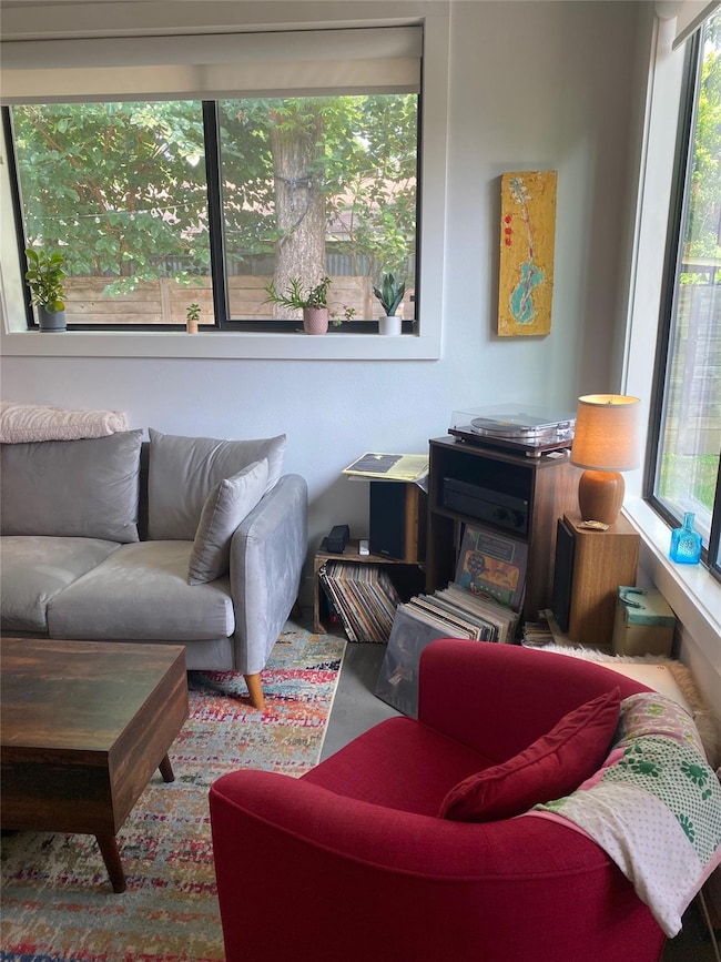 View of living area