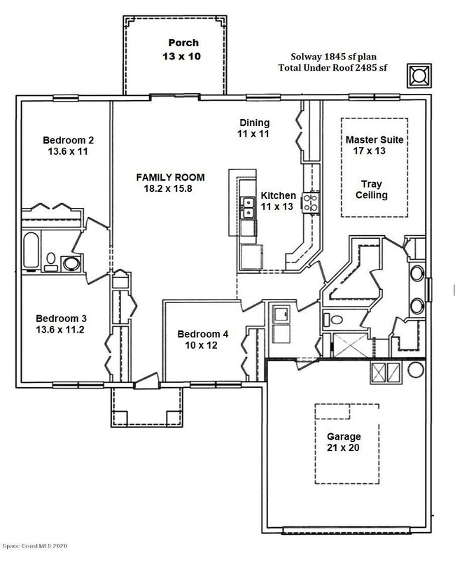 Floorplan Design 1845sf