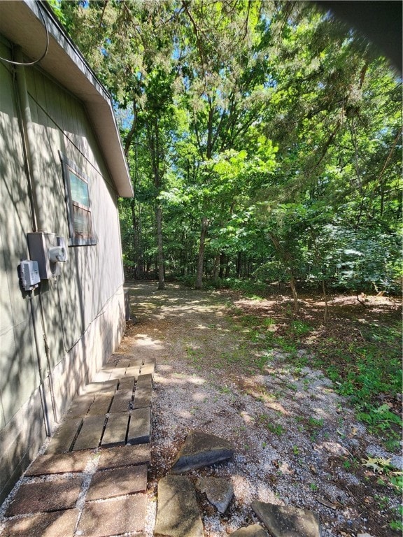 Right side leading to the back yard
