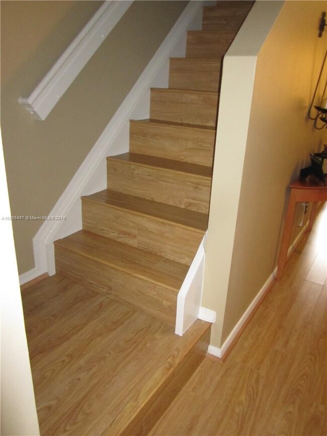 Stair way to second level all new laminate floorin
