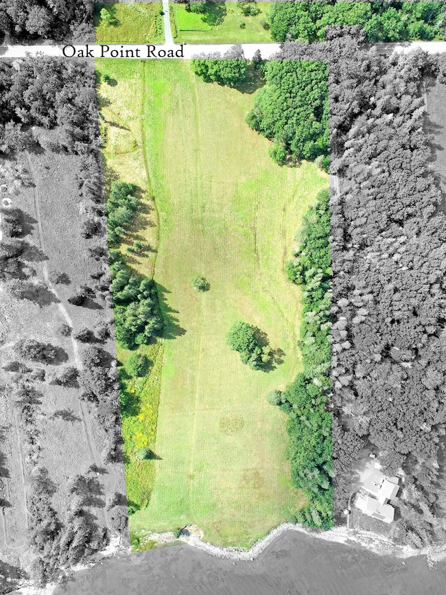 Aerial Field Overhead, b+w
