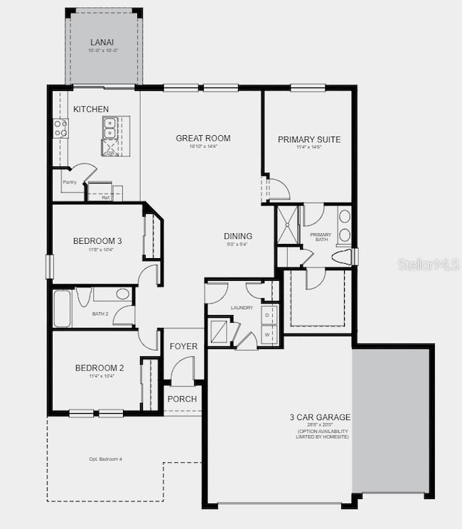 Structural Selections added include: 3rd car garage and covered lanai.