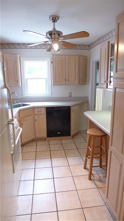 Bright remodelled kitchen