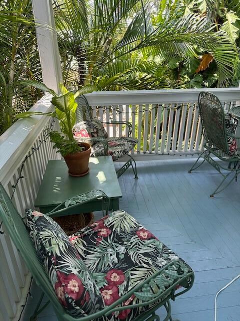 Balcony facing toward clubhouse