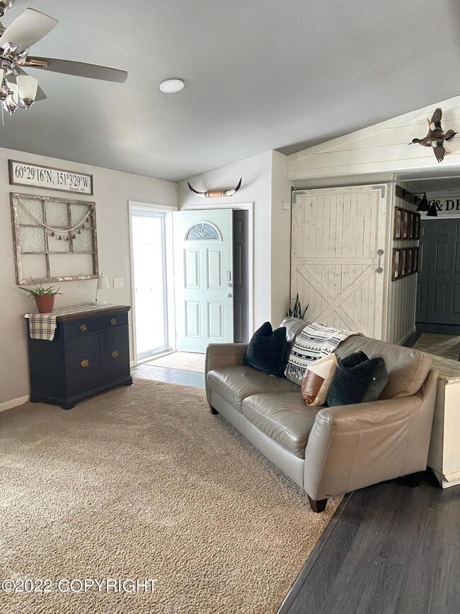 Living room and entry