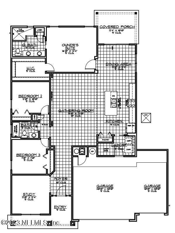 Crestview floorplan 3 car