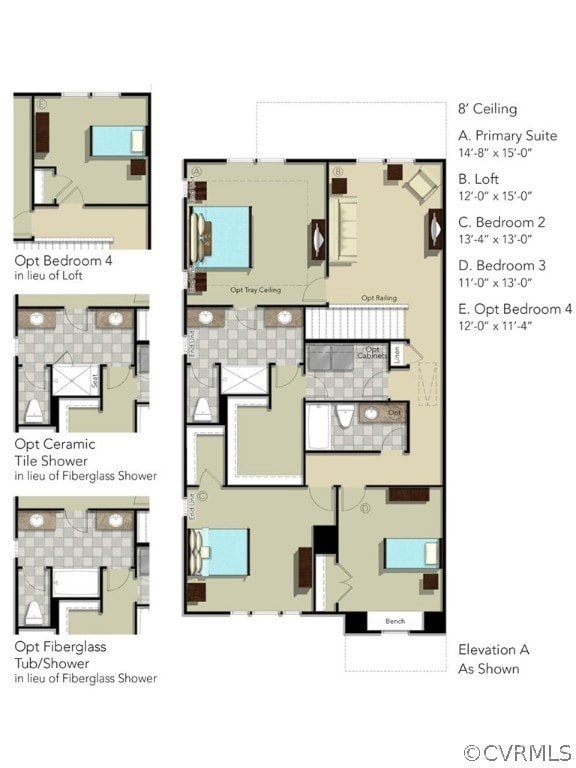 SECOND FLOOR - This home includes the tray ceiling