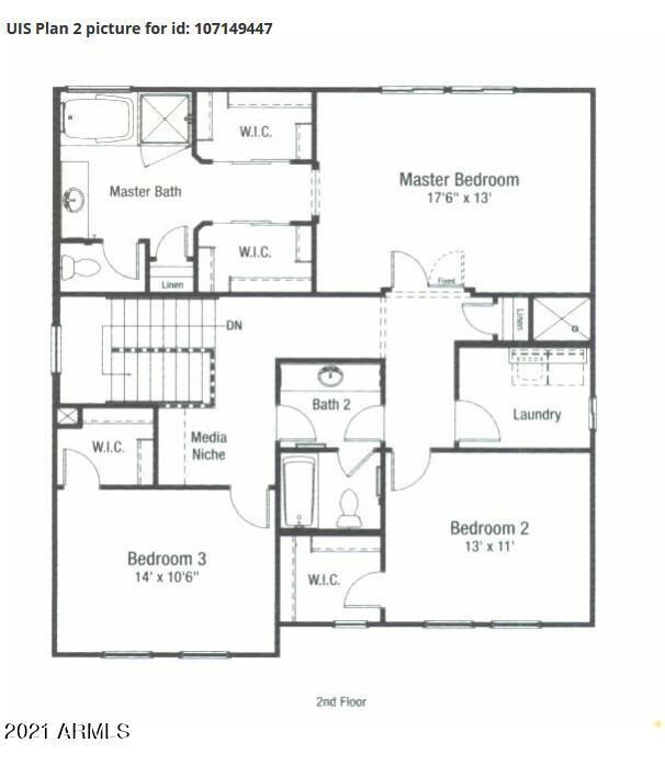 Manzanita Floor Plan - 2nd Floor