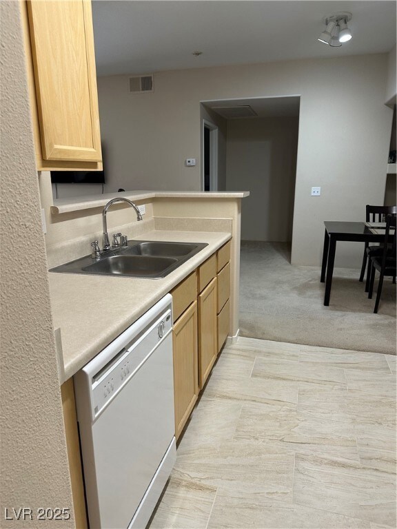 View from the laundry area looking toward dining a