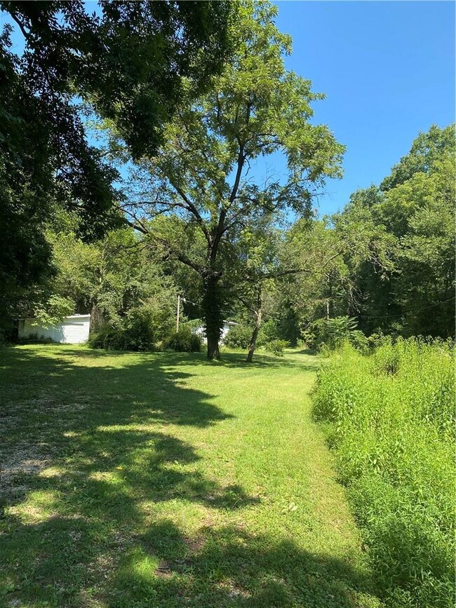 Stream bed is to the right