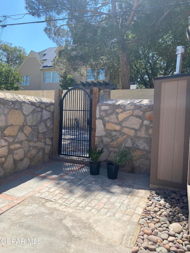 Your private back patio