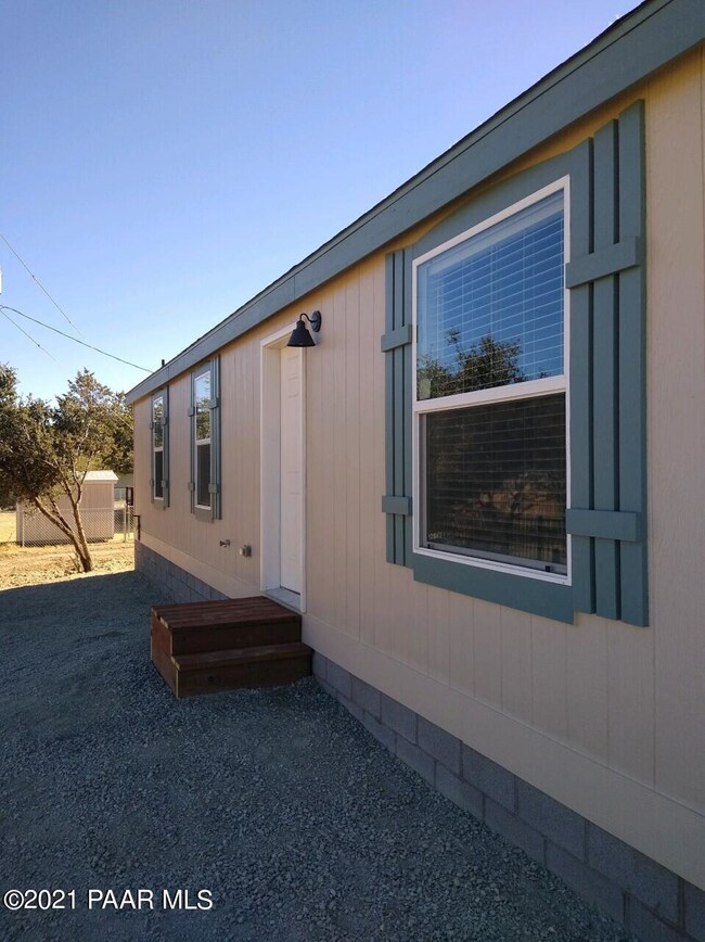 North side of house