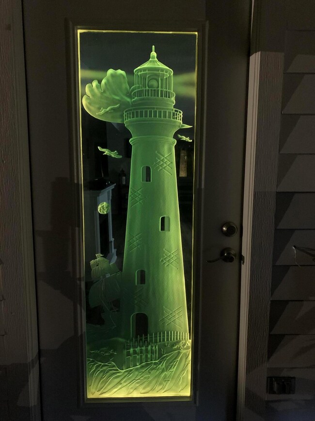 Local Artist Sandblasted Front Door