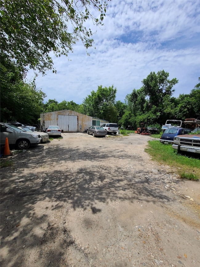 View of the shed and walk way to the rest of the property