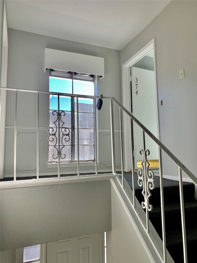 Front entrance located on second floor