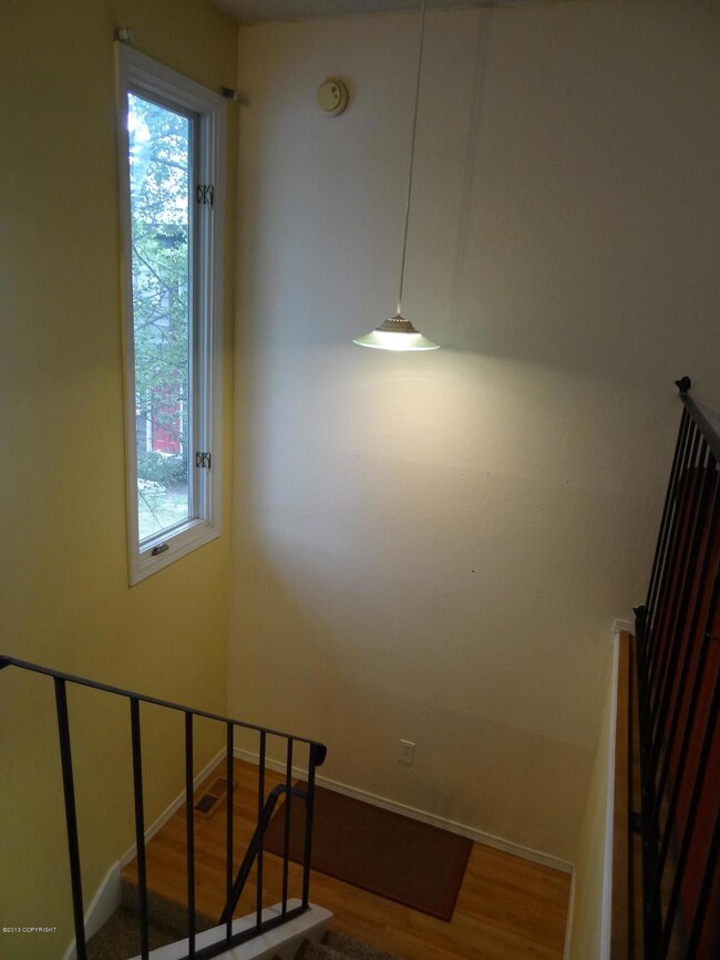 Stairway toward entryway