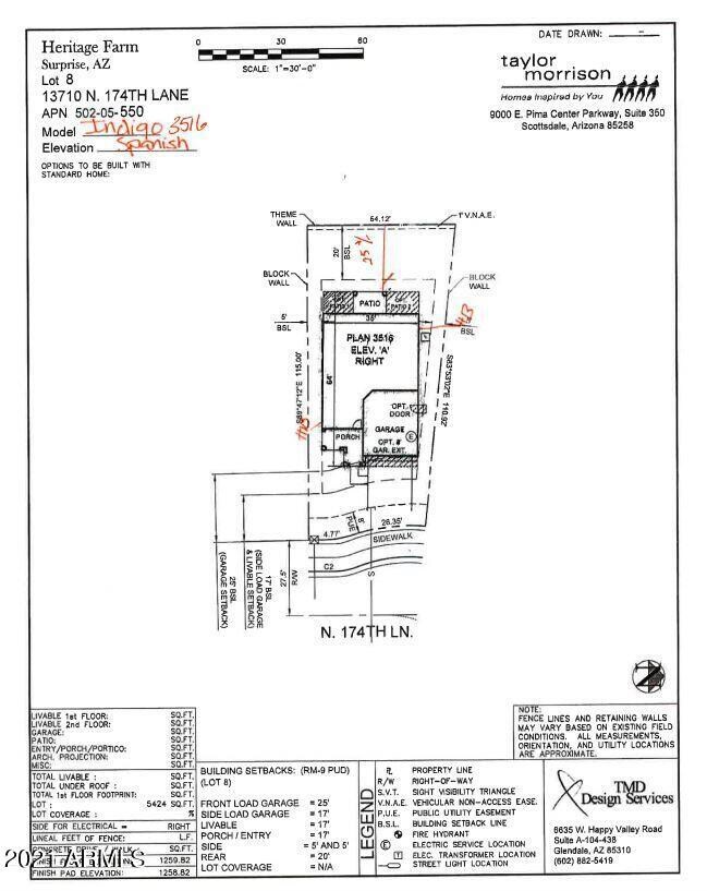 13710 N 174th Ln Plot Plan