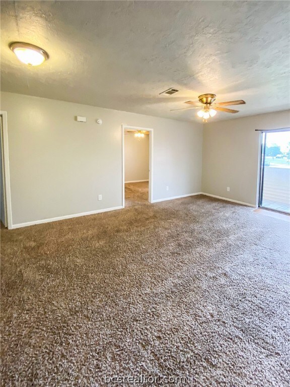 Apt B Living room with balcony
