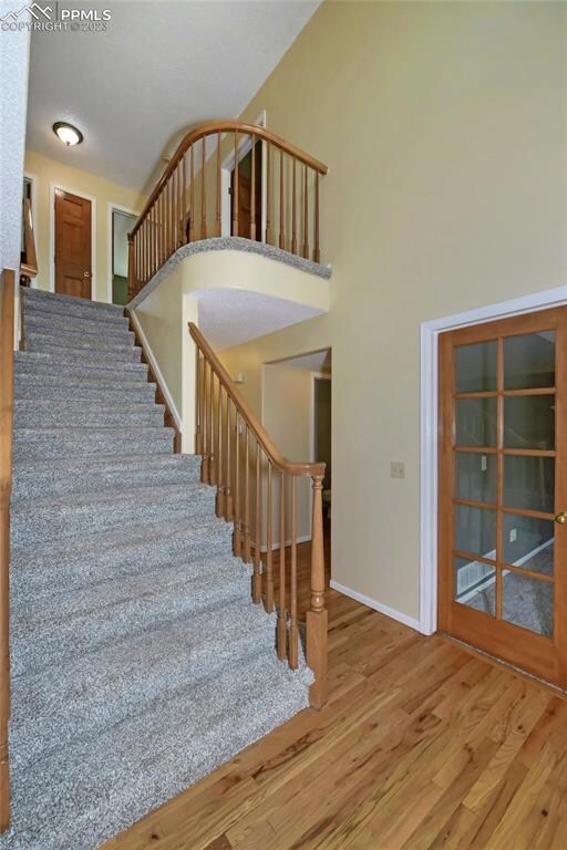 Hardwood floor entry