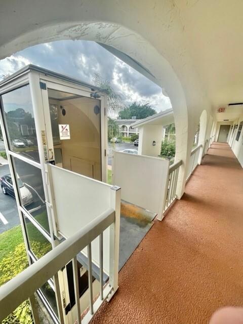 Elevator and stairwell options to unit