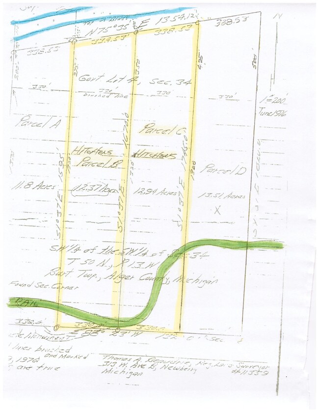 Diagram of parcel