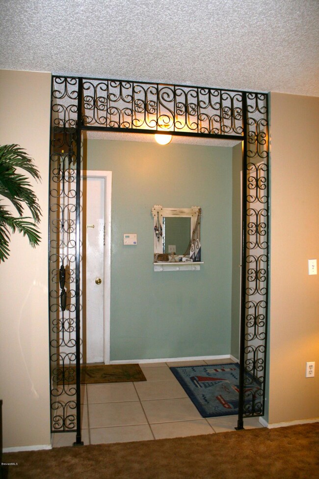 Entry area - iron work