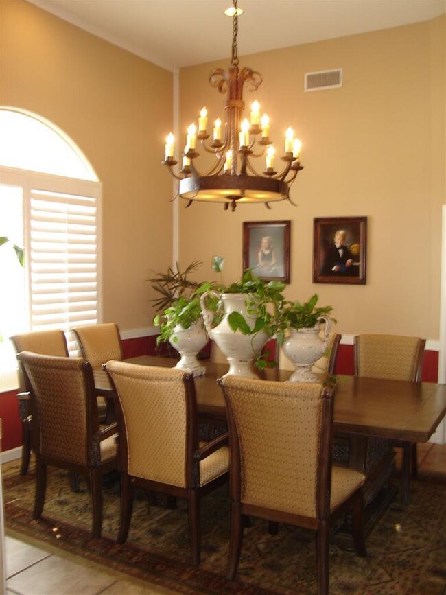 Formal dining room just off entry.