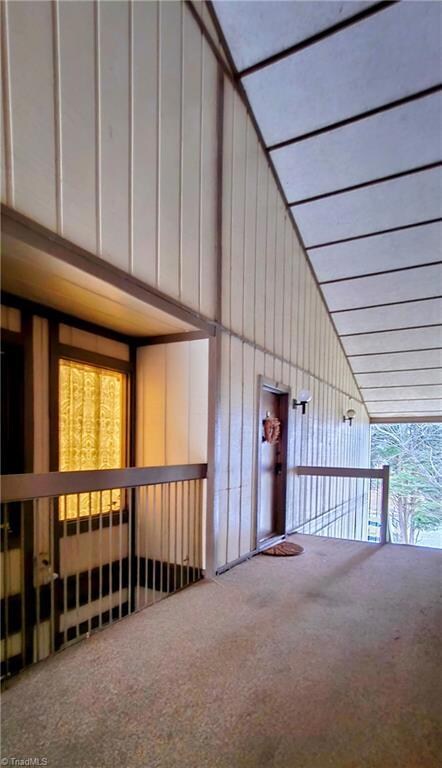 Front entry into charming condo