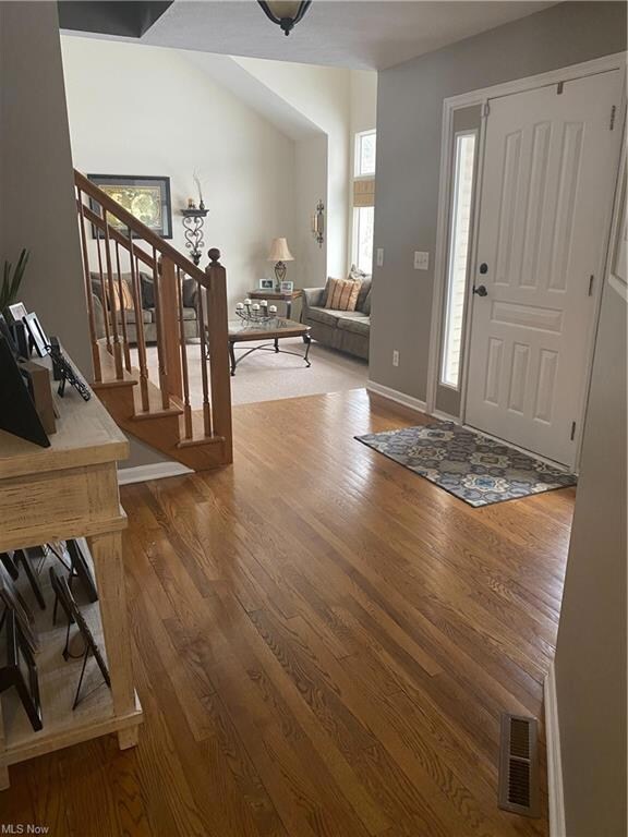 Entrance through front door