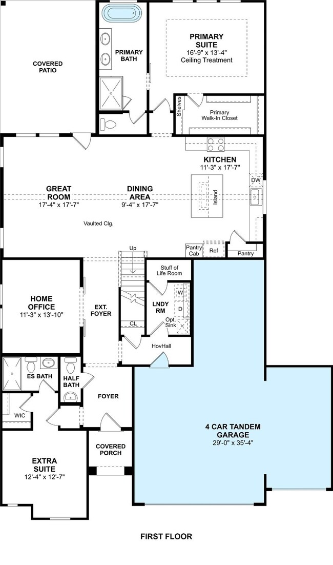 The Tuscaloosa floor plan by K. Hovnanian Homes. 1