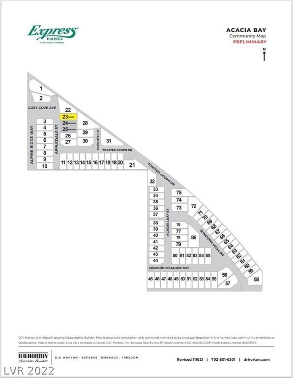 Acacia Bay Community Map