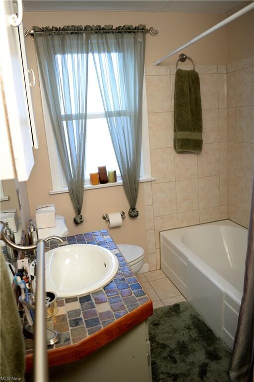 Remodeled bathroom.