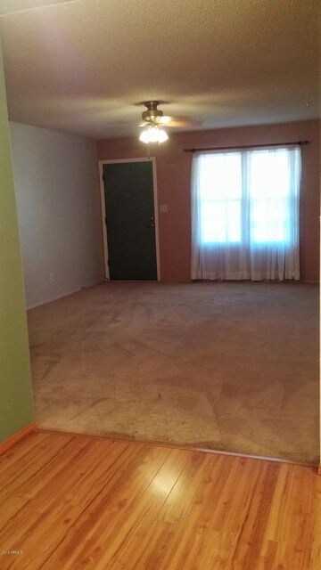 View from kitchen to living room