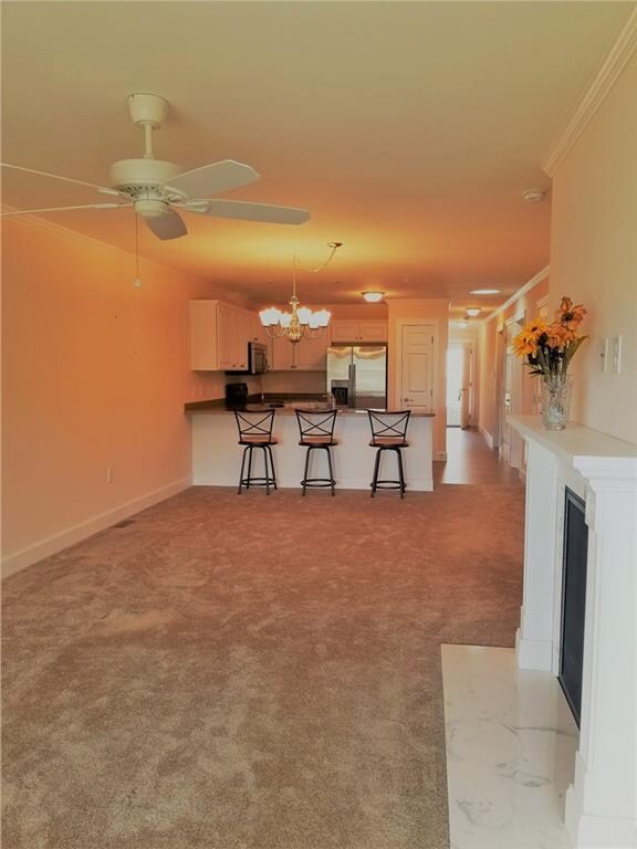 Dining area with room for formal table and hutch/b