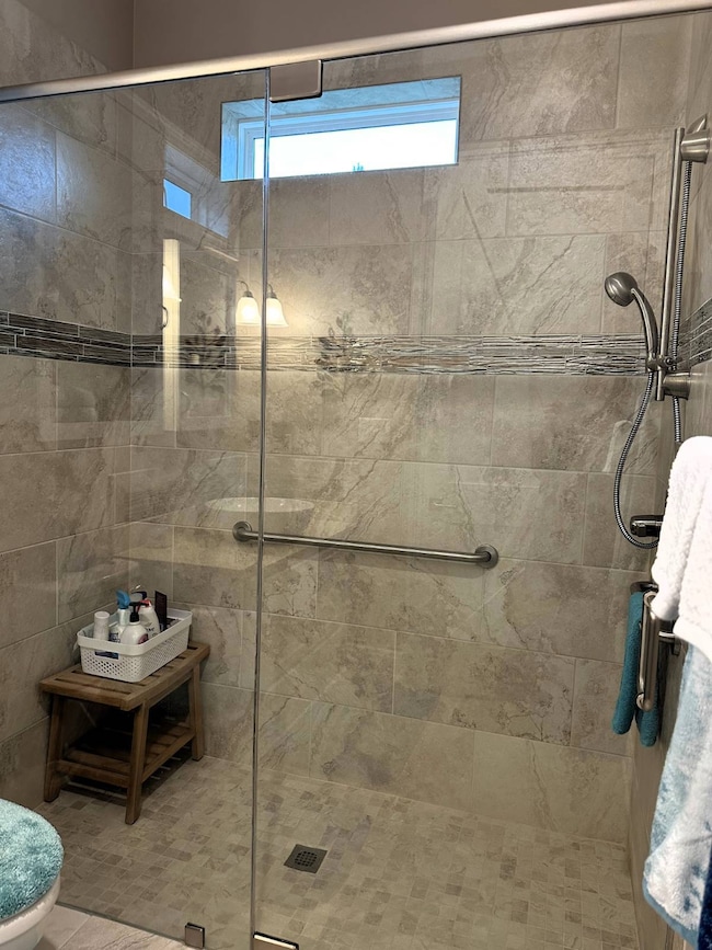 Master shower