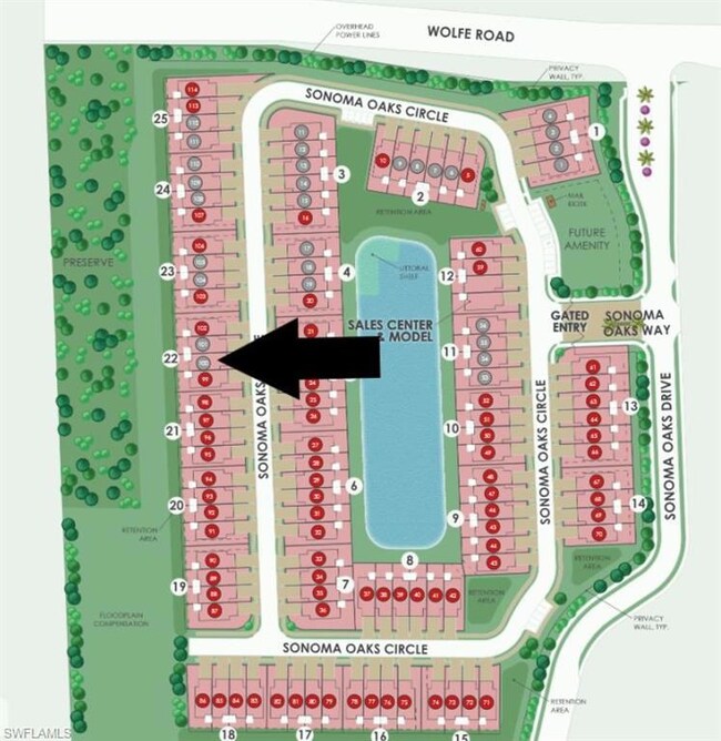 Site map: Lot 100