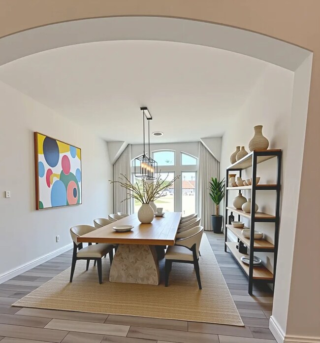 Virtual Staged Photo of Formal Dining Area