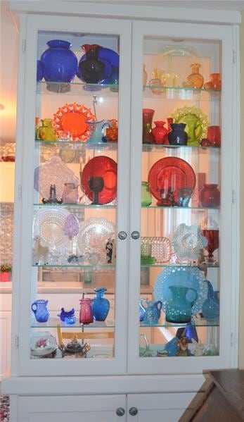 Custom built in display cabinet