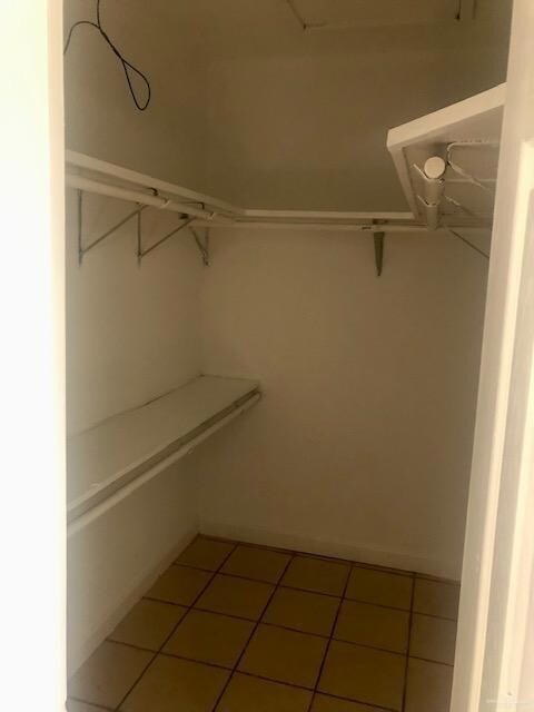 Master bedroom walk in closet