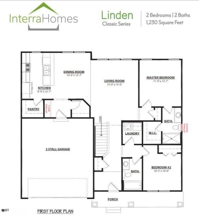 Linden main floor plan