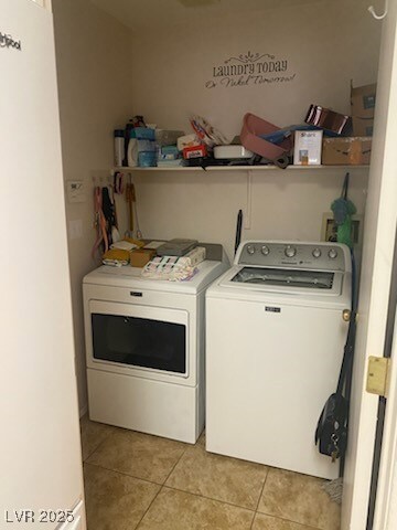 Laundry area featuring independent washer and drye