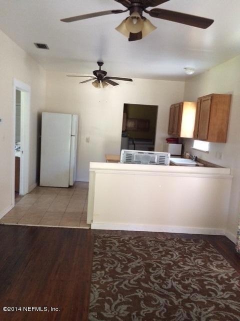 Kitchen overlooking dining room