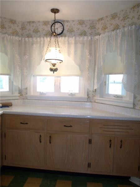 Great area to prepare the food!  Bay window overlo