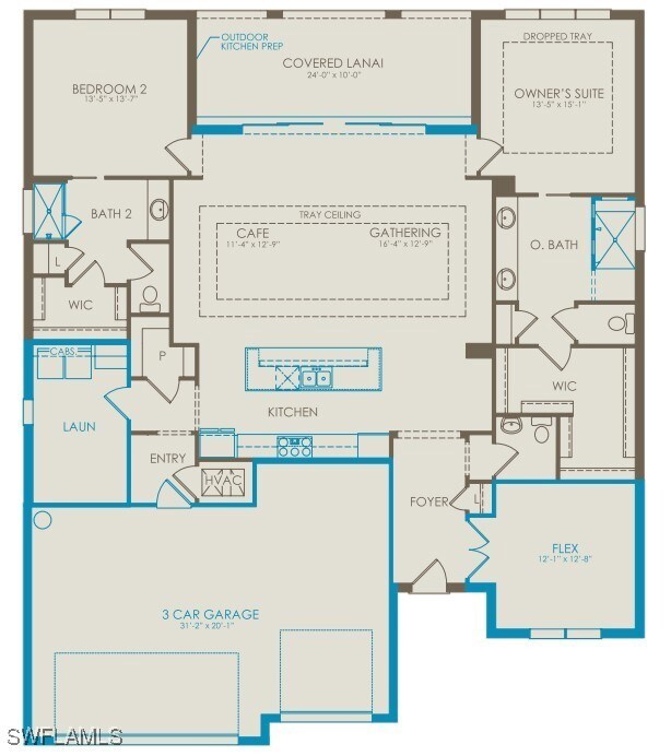 Floorplan with structurals