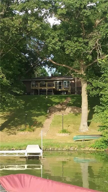 Lakeside view w/moderately elevated lot