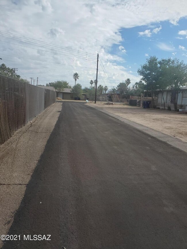 Freshly paved road